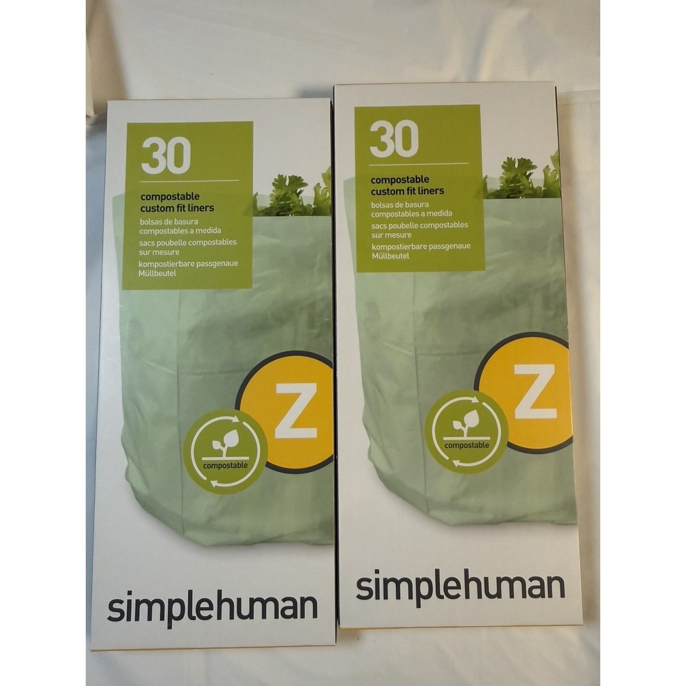 4 L/1.2 Gal. Simple Human Z Custom Fit Compostable Liner trash Bags (30-Count)